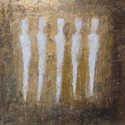 Painting Complicité by Rocco Sophie | Painting Raw art Acrylic, Gluing, Sand