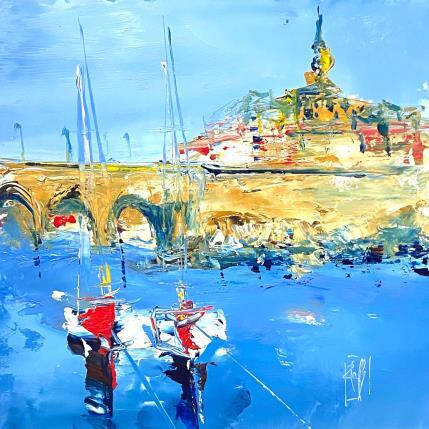Painting Juste là by Raffin Christian | Painting Figurative Oil Marine