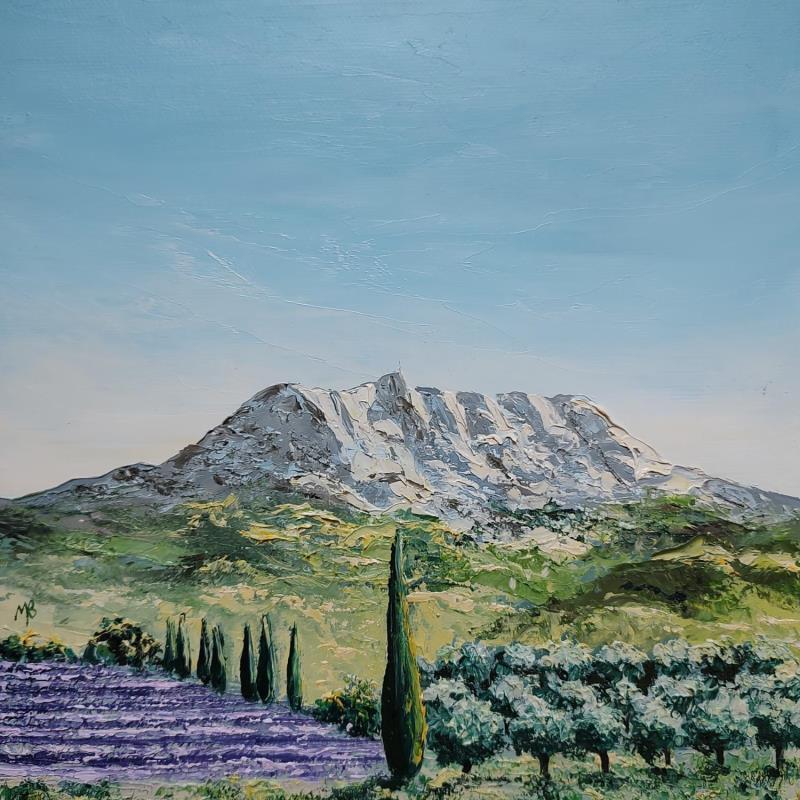 Painting Campagne aixoise by Blandin Magali | Painting Figurative Oil Landscapes