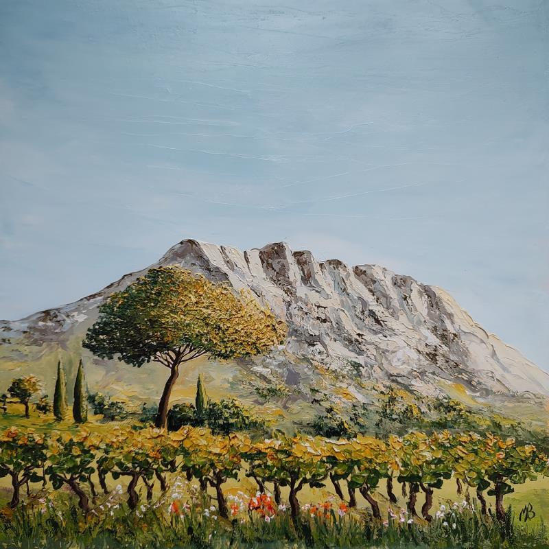 Painting Vignes by Blandin Magali | Painting Figurative Oil Landscapes