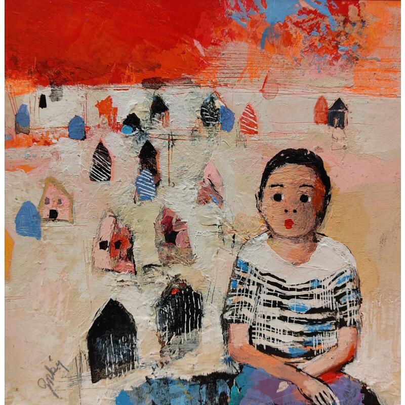 Painting ST M3 by Abiy | Painting Figurative Gluing, Oil Child, Life style