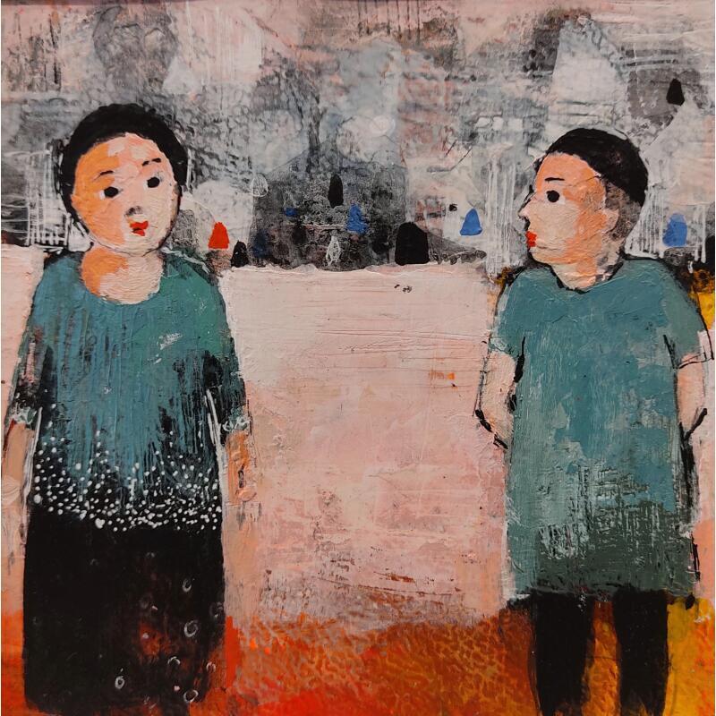 Painting ST M7 by Abiy | Painting Figurative Gluing, Oil Child, Life style