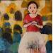 Painting ST M8 by Abiy | Painting Figurative Life style Child Oil Gluing