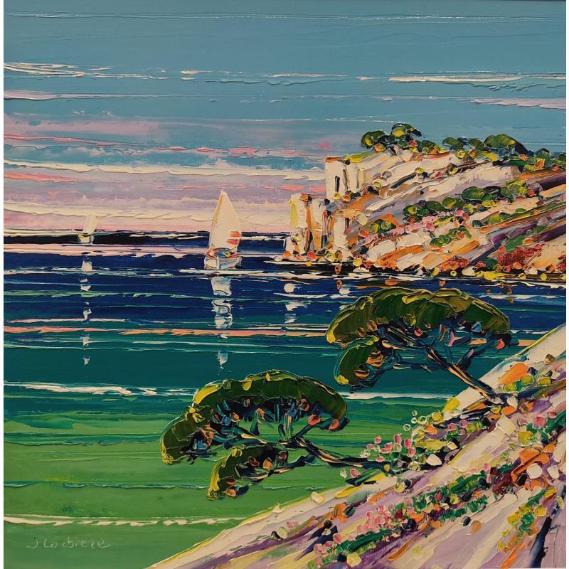 Painting Cap Morgiou by Corbière Liisa | Painting Figurative Oil Landscapes, Marine