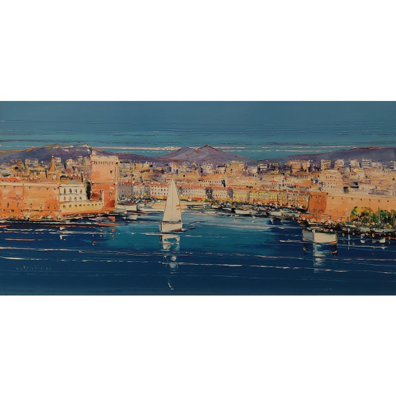 Peinture Belle matinée à Marseille par Corbière Liisa | Tableau Figuratif Huile Paysages