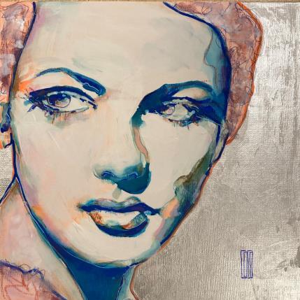 Painting Sur un fil  by Coco | Painting Figurative Acrylic Portrait