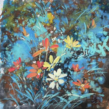 Painting F2 Blooming color  10033-20735-20250306-8 by Yu Huan Huan | Painting Figurative Ink, Watercolor Nature, Pop icons