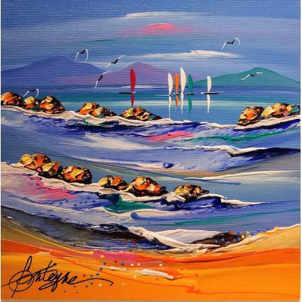 Gemälde Au loin c'est ton horizon von Fonteyne David | Gemälde Figurativ Acryl