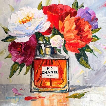 Painting Chanel Blooms by Pigni Diana | Painting Figurative Oil Life style, Still-life