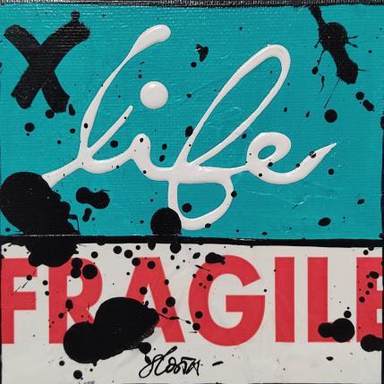 Painting Fragile life (turquoise) by Costa Sophie | Painting