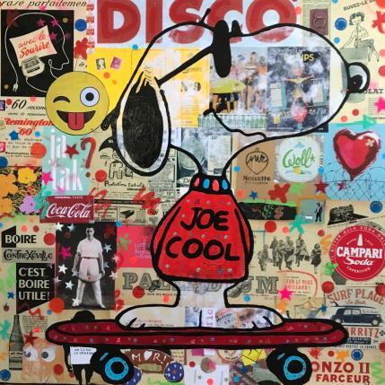 Painting Snoopy disco by Kikayou | Painting Pop-art Acrylic, Gluing, Graffiti Pop icons