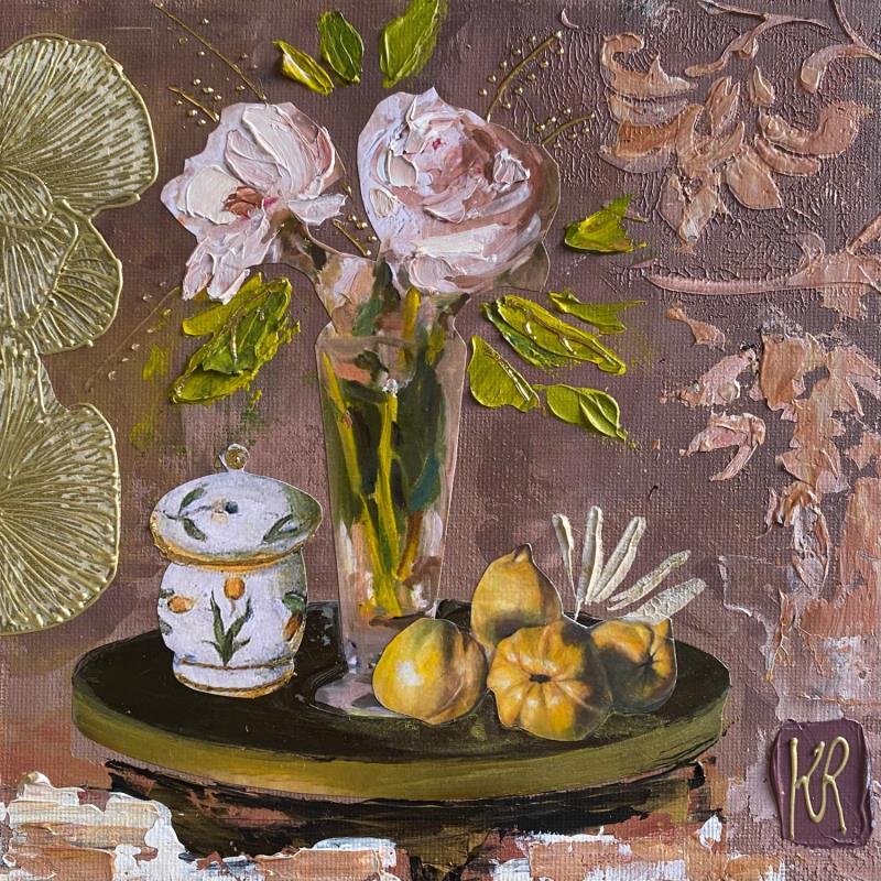 Painting Tes préférées  by Romanelli Karine | Painting Figurative Acrylic, Gluing, Paper, Pastel, Posca Pop icons, Still-life