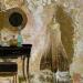 Painting Féerie  by Romanelli Karine | Painting Figurative Mode Acrylic Gluing Posca Pastel Paper