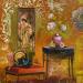 Painting 1930 by Romanelli Karine | Painting Figurative Life style Acrylic Gluing Posca Pastel Paper