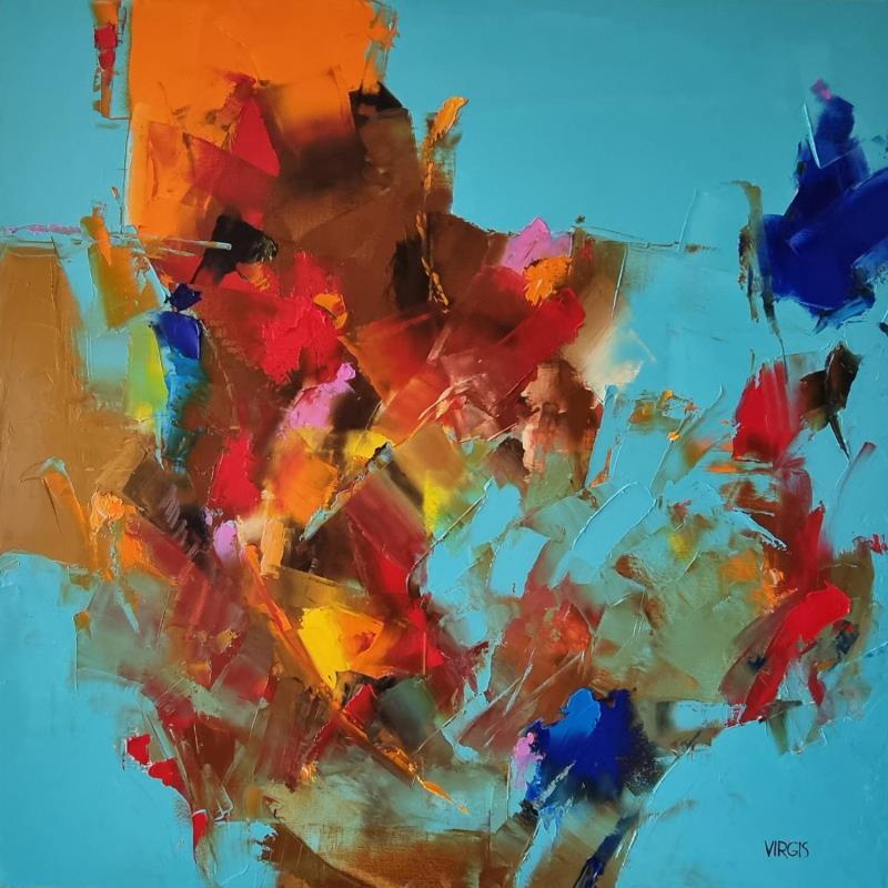 Painting Future joys by Virgis | Painting Abstract Oil Minimalist