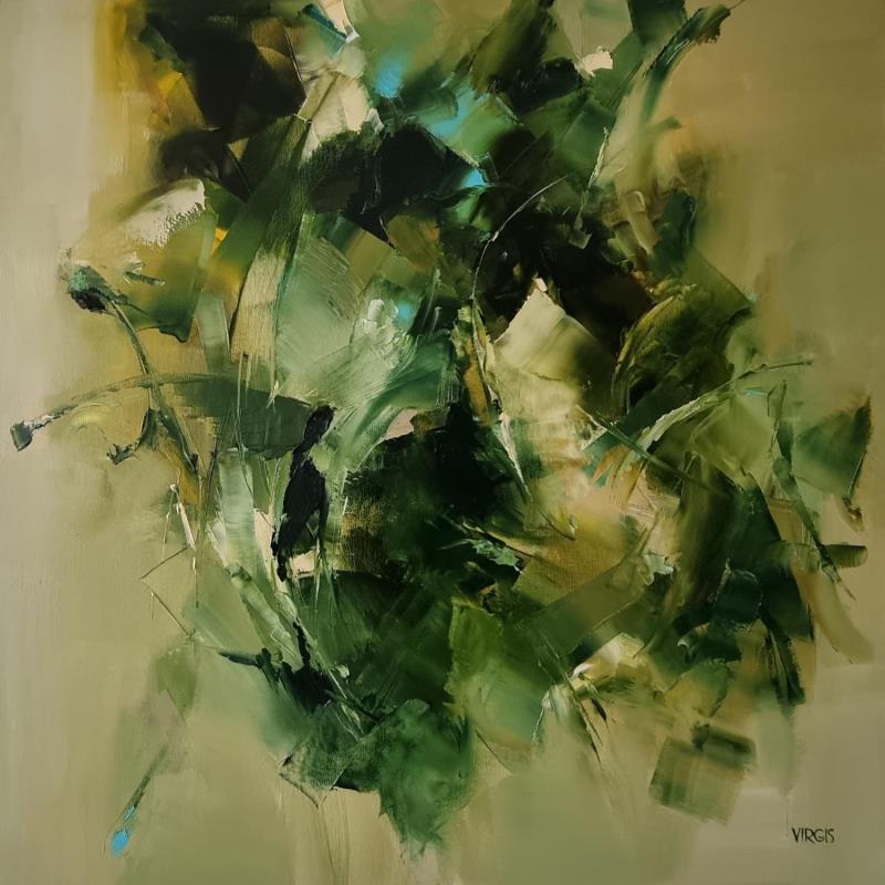 Painting After the rain by Virgis | Painting Abstract Oil Minimalist