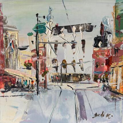 Painting still streets, soft days by Rodrigues Bené | Painting Figurative Acrylic Urban