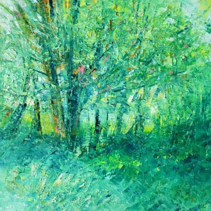 Painting A travers les arbres by Levesque Emmanuelle | Painting  Oil Pop icons