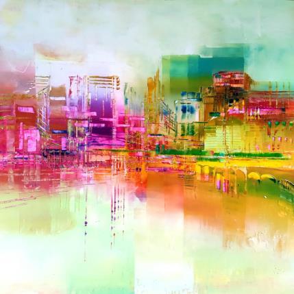 Painting Pink Martini by Levesque Emmanuelle | Painting  Oil