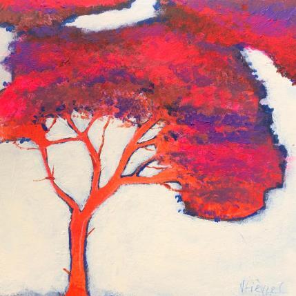 Painting Ombres sur le feuillage by Fièvre Véronique | Painting Figurative Acrylic Nature