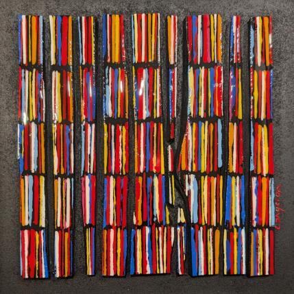 Painting Bc19 street rouge by Langeron Luc | Painting Subject matter Acrylic, Resin, Wood