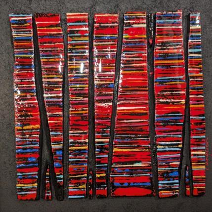 Painting Bc11 fine rouge bleu or by Langeron Luc | Painting Subject matter Acrylic, Resin, Wood