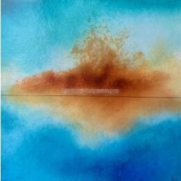 Painting  Abstraction # 3720 by Hévin Christian | Painting Abstract Acrylic, Oil, Pastel Minimalist
