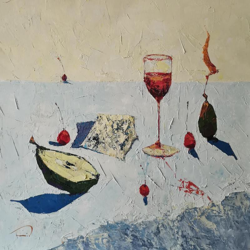 Painting L'horizon by Tomàs | Painting Figurative Oil