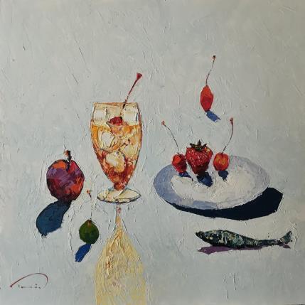 Gemälde Cocktail von Tomàs | Gemälde Impressionismus Öl Stillleben