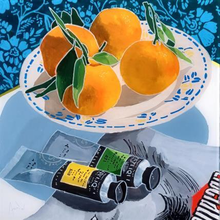 Painting Marianne avait trouvé l'hiver trop long by Auriol Philippe | Painting Figurative Acrylic, Plexiglass, Posca Still-life