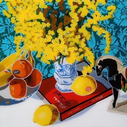 Painting Nicolas fut surpris de voir arriver Gengis avec l'hiver by Auriol Philippe | Painting Figurative Acrylic, Plexiglass, Posca Still-life