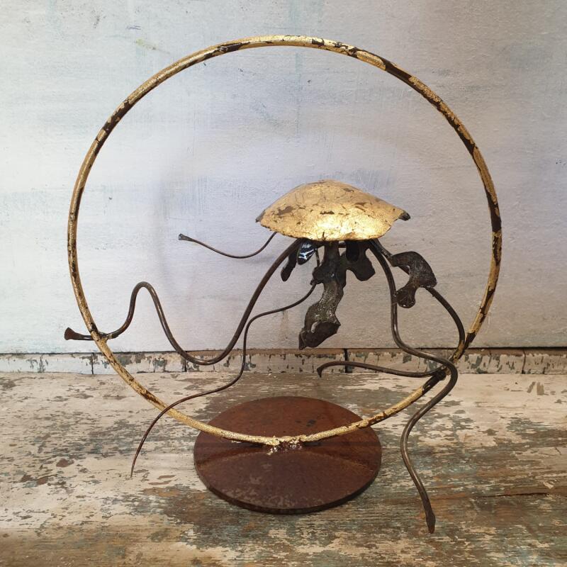 Sculpture BABY MEDUSE by Eres Nicolas | Sculpture Figurative Metal Animals