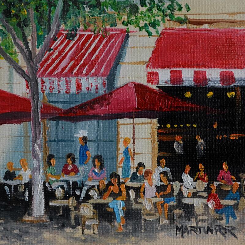 Painting EL BAR by Rodriguez Rio Martin | Painting Impressionism Oil Urban