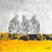 Painting Pause ensoleillée by Escolier Odile | Painting Figurative Society Life style Minimalist Acrylic