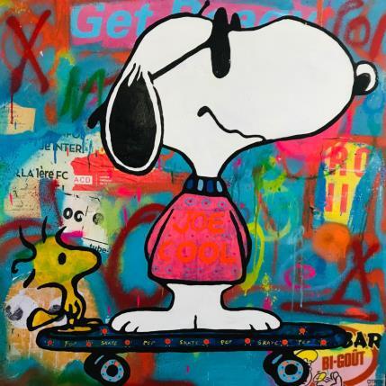 Painting Snoopy skate by Kikayou | Painting Pop-art Acrylic, Gluing, Graffiti Pop icons