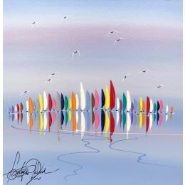 Painting Face aux beaux vents by Fonteyne David | Painting Figurative Acrylic Marine