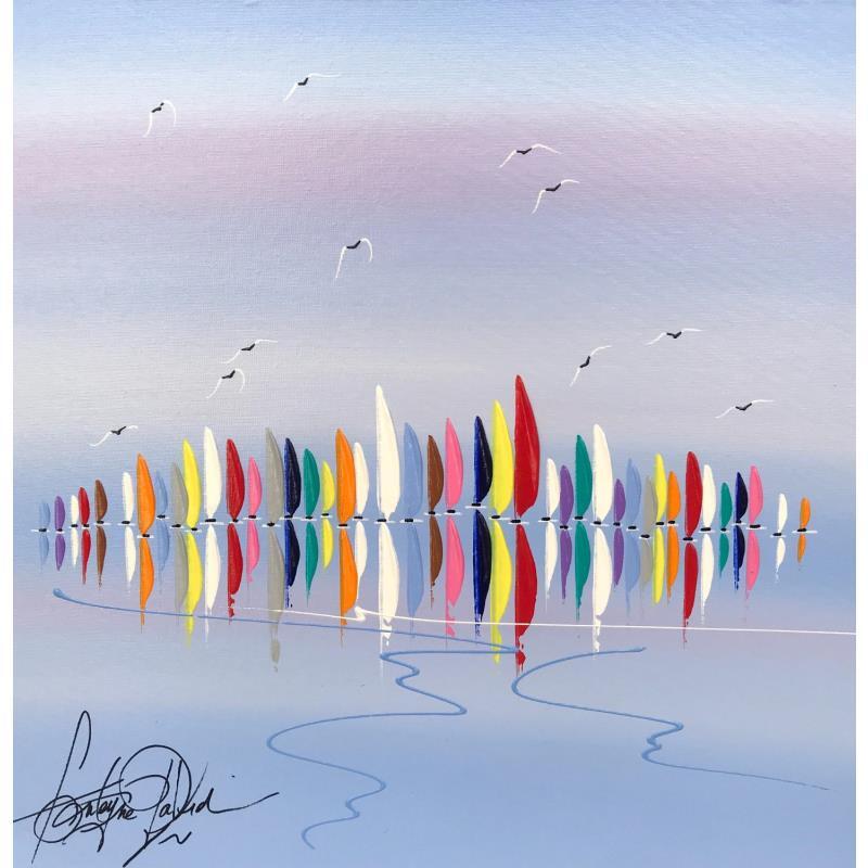 Painting Face aux beaux vents by Fonteyne David | Painting Figurative Acrylic Marine