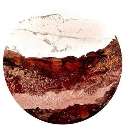 Painting 2376 Poésie Mocha Mousse by Depaire Silvia | Painting Abstract Acrylic Landscapes, Minimalist, Pop icons