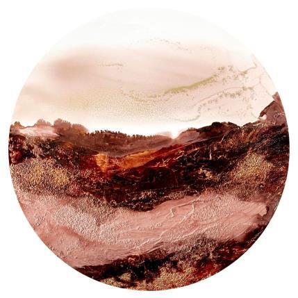 Painting 2382 Poésie Moccha Mousse by Depaire Silvia | Painting Abstract Acrylic Landscapes, Minimalist