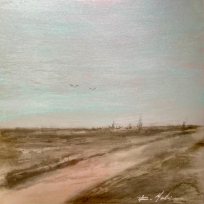 Painting Sentier dans le Larzac by Mahieu Bertrand | Painting Figurative Metal Landscapes, Pop icons