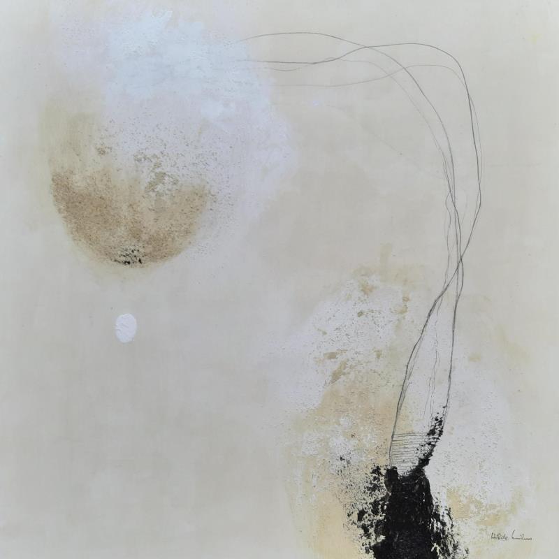 Painting abstract beige D 103 by Wilms Hilde | Painting Abstract Acrylic, Sand
