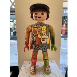 Sculpture It's My Donuts by Luna | Sculpture Pop-art Acrylic, Graffiti, Posca Pop icons