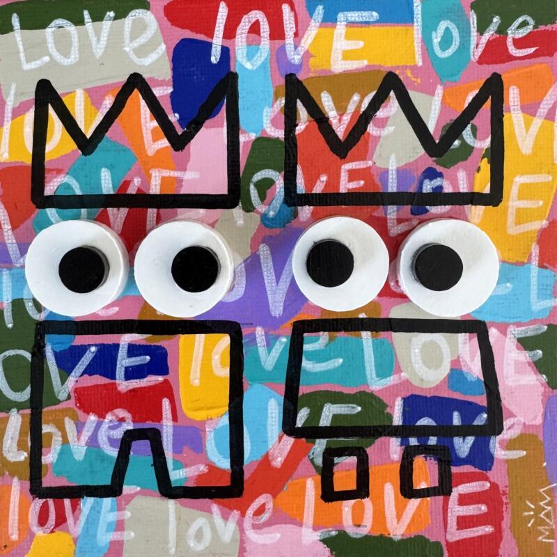 Painting LOVE POTES by Mam | Painting Pop-art Acrylic Minimalist, Pop icons, Portrait