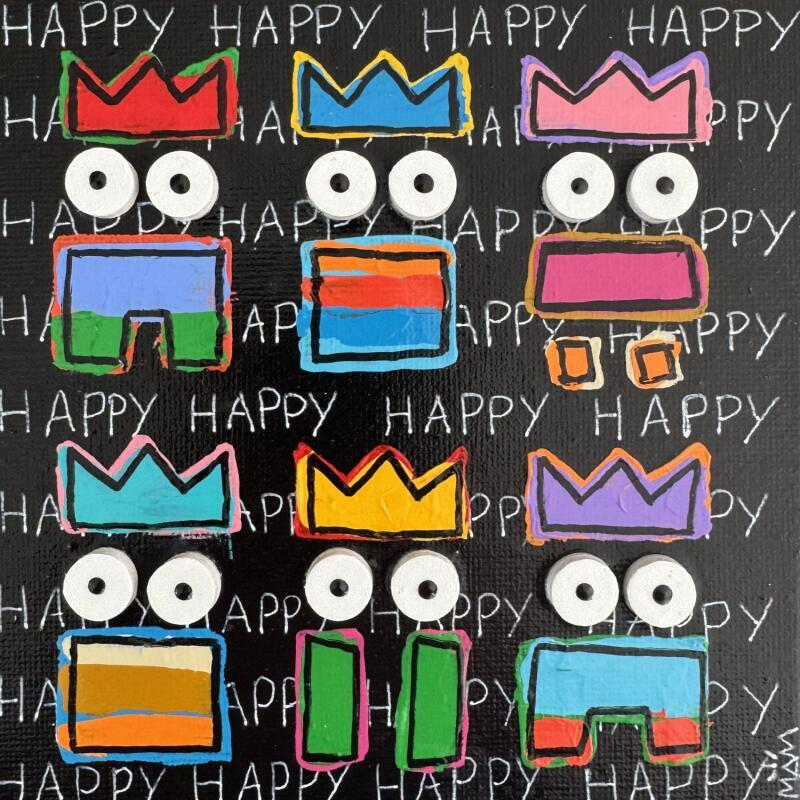 Painting Happy by Mam | Painting Pop-art Acrylic Life style, Pop icons, Portrait