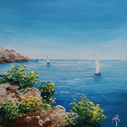 Painting Loin de la ville by Blandin Magali | Painting Figurative Oil Landscapes, Pop icons