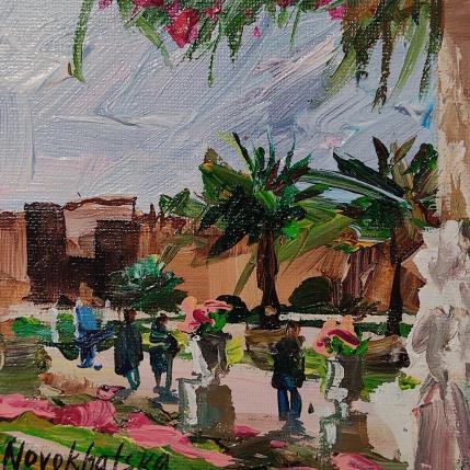 Painting Jardin public au Printemps II by Novokhatska Olga | Painting Figurative Acrylic, Oil Urban