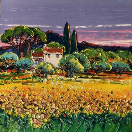 Painting Esprit sud by Corbière Liisa | Painting Figurative Oil Landscapes