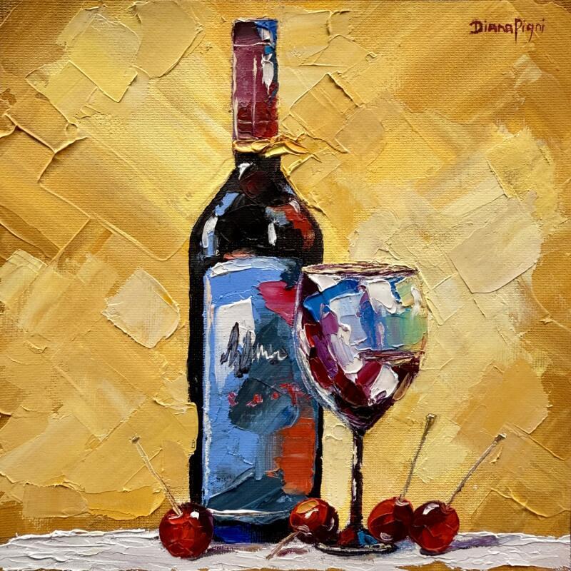 Painting Sip and Savour by Pigni Diana | Painting Impressionism Oil Life style, Minimalist, Pop icons, Still-life
