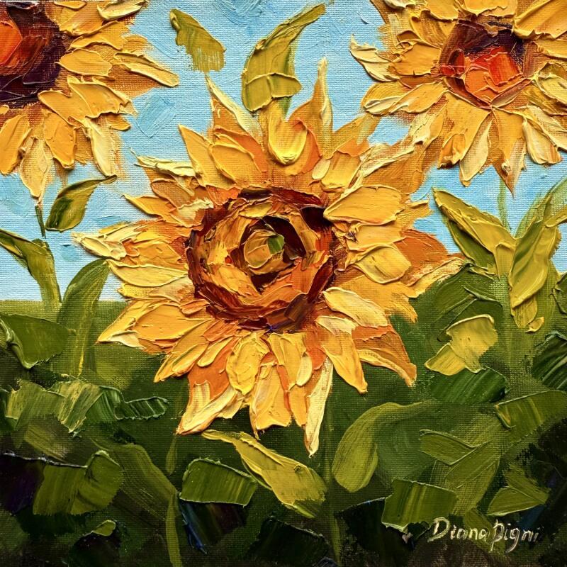 Painting Radiant Summer Blooms by Pigni Diana | Painting Impressionism Oil Landscapes, Nature, Pop icons, Still-life