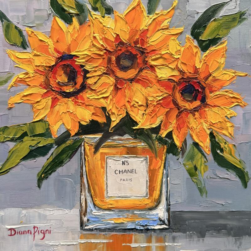Painting Petals of Chanel by Pigni Diana | Painting Impressionism Oil Life style, Still-life